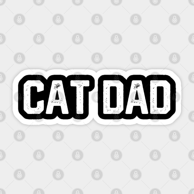 Cat Dad Sticker by Litehouse Tees